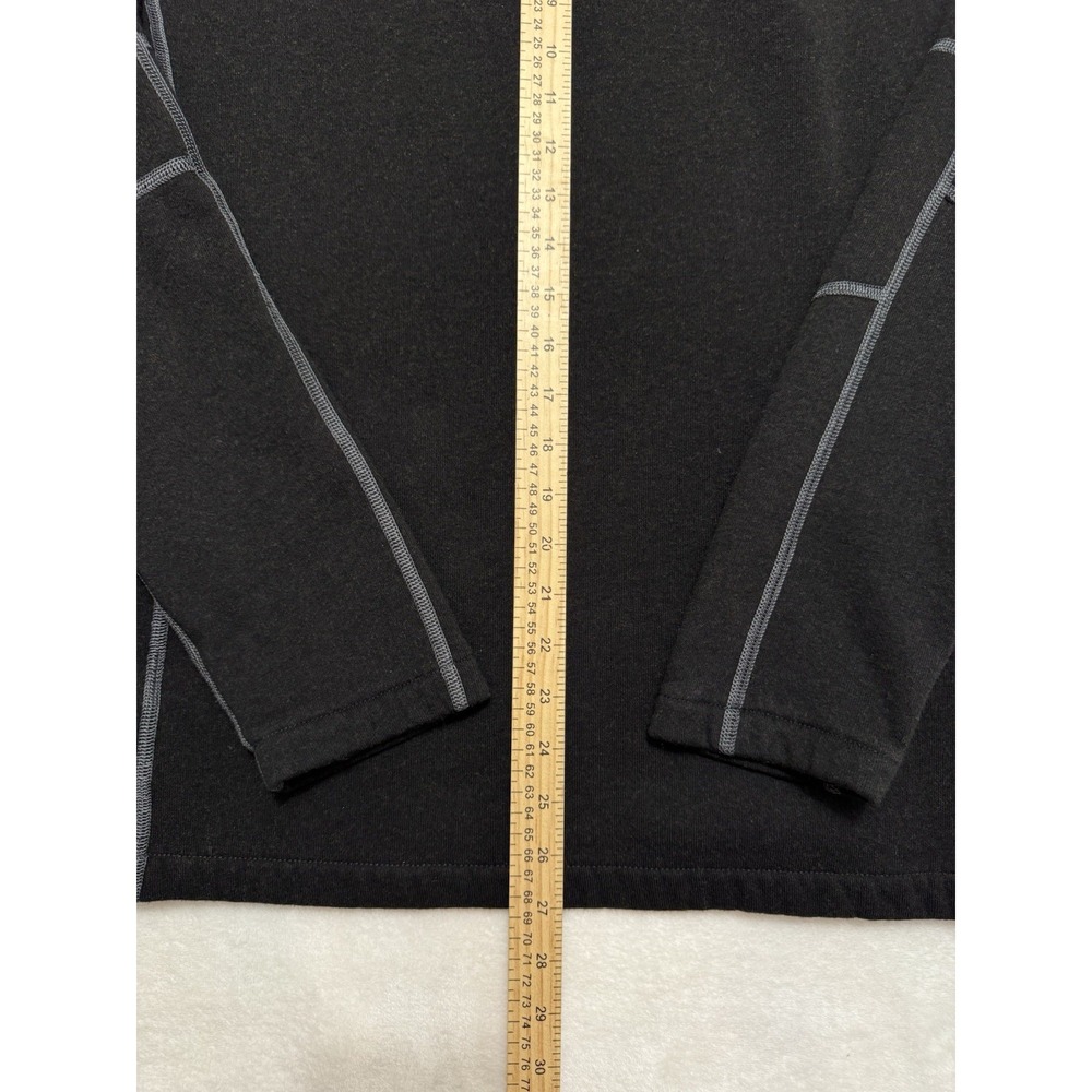 KUHL Men's Born in the mountains Kashmira 1/4 Zip Pullover Sweater Black Sz L - Picture 9 of 9